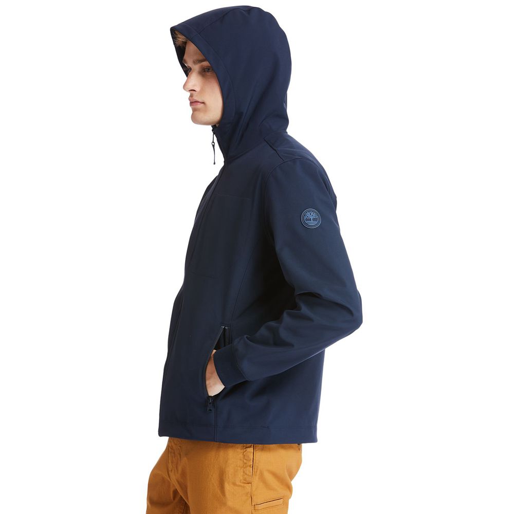 Timberland Mens Jackets Mt. Waumbeck Hooded Softshell - Navy - India AS8397412